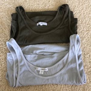 James Perse ribbed tanks